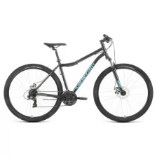 Велосипед 29" Forward Sporting 2.2 D, цвет чёрный/бирюзовый, размер рамы 21"